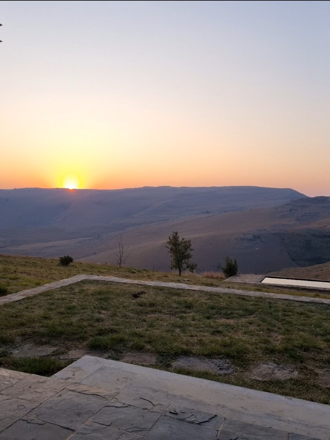 Sunset from the terrace
