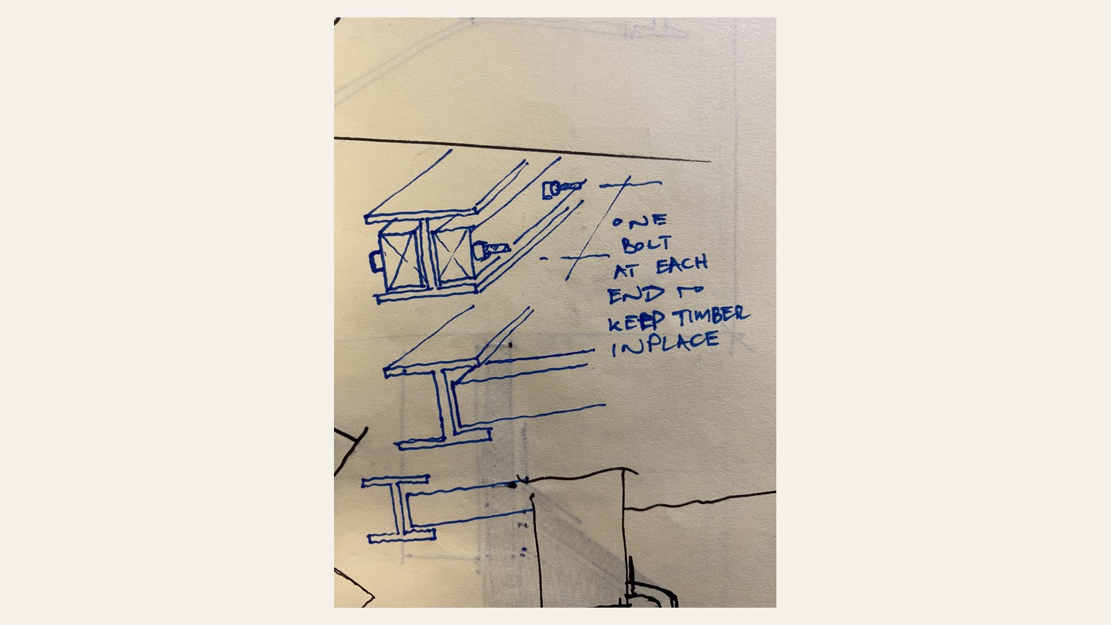 A construction detail drawing